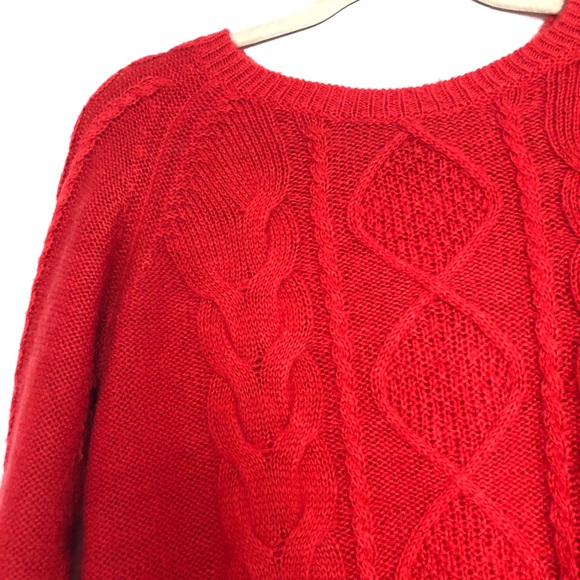 🔹2/$30🔹 Red Cozy Knit Sweater - Picture 2 of 5